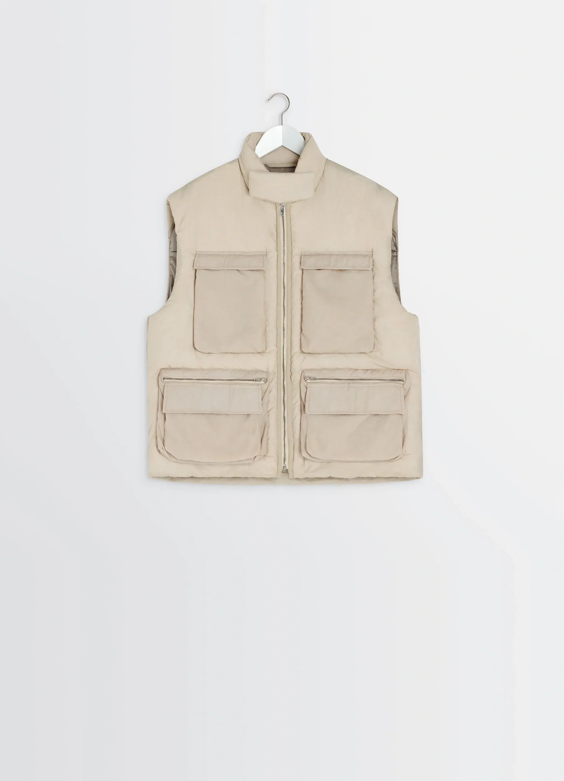 WADDED GILET WITH POCKETS IN LIGHT NYLON - Image 5