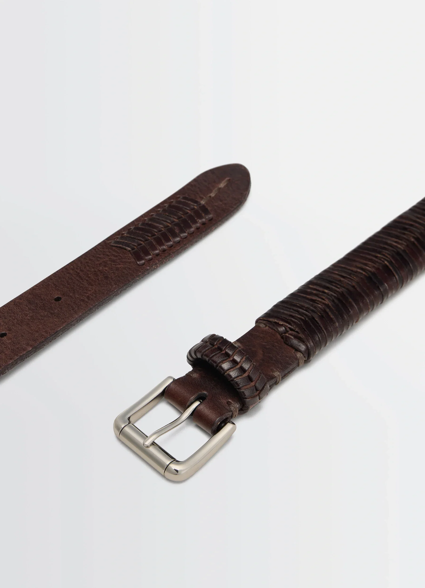WEAVED BELT 25MM IN LEATHER - Image 5