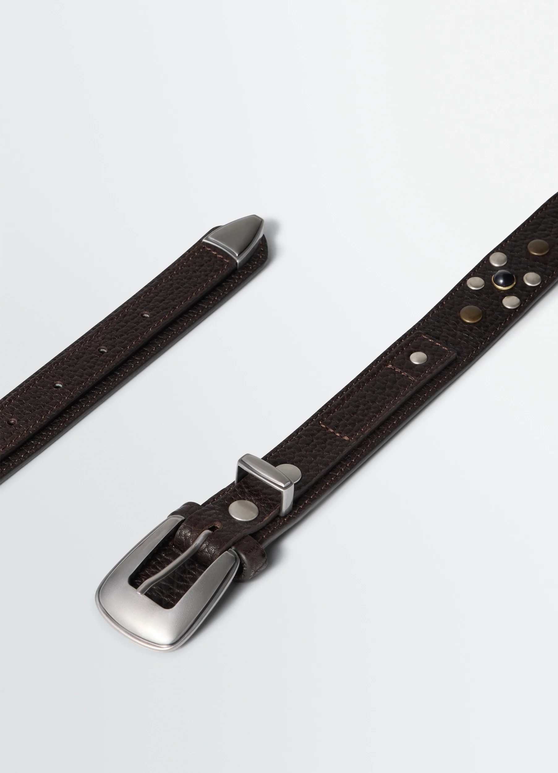 WESTERN STUDS BELT 30 MM IN LEATHER - Image 3
