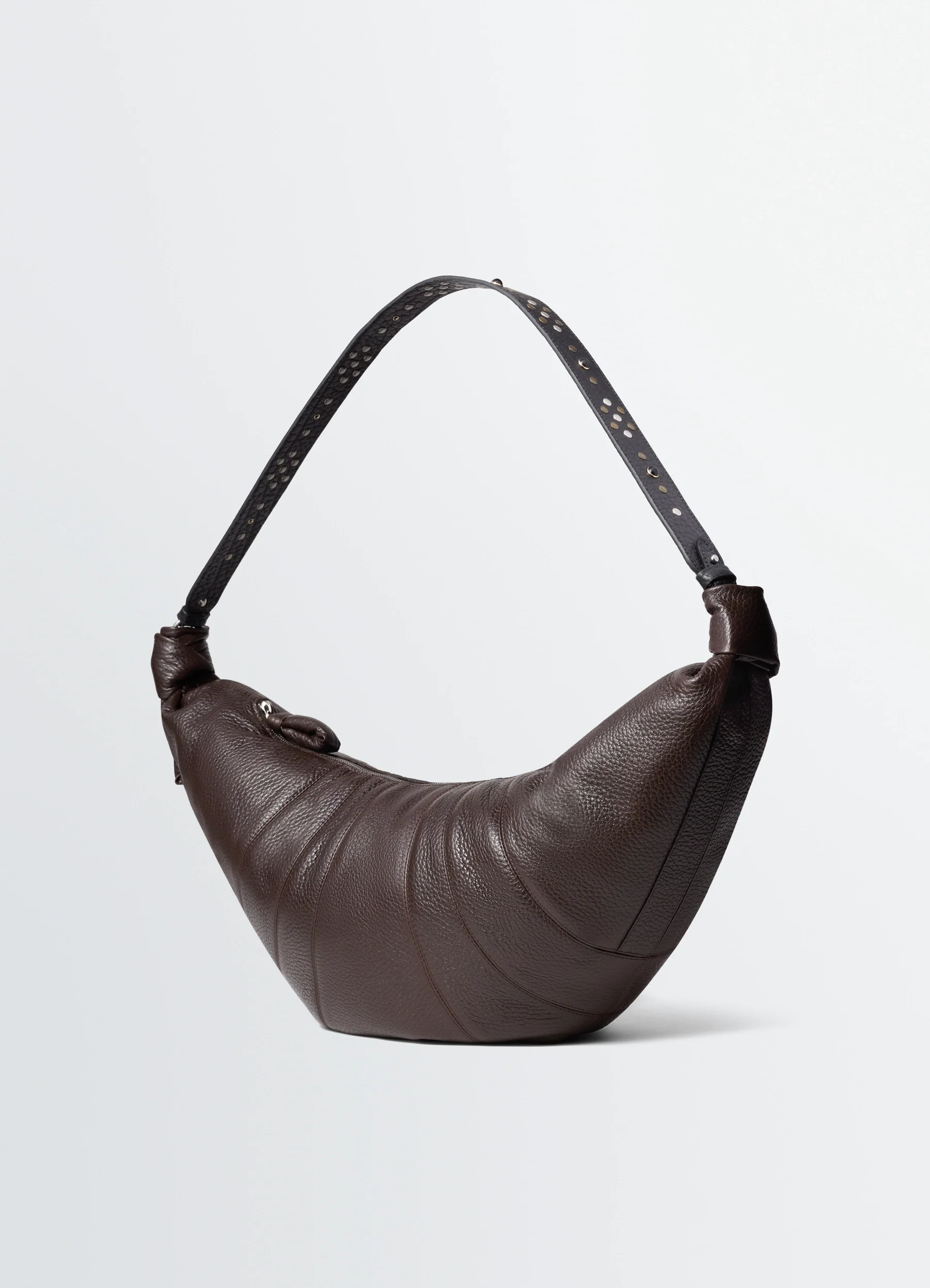 WESTERN STUDS LARGE CROISSANT BAG IN LEATHER - Image 3