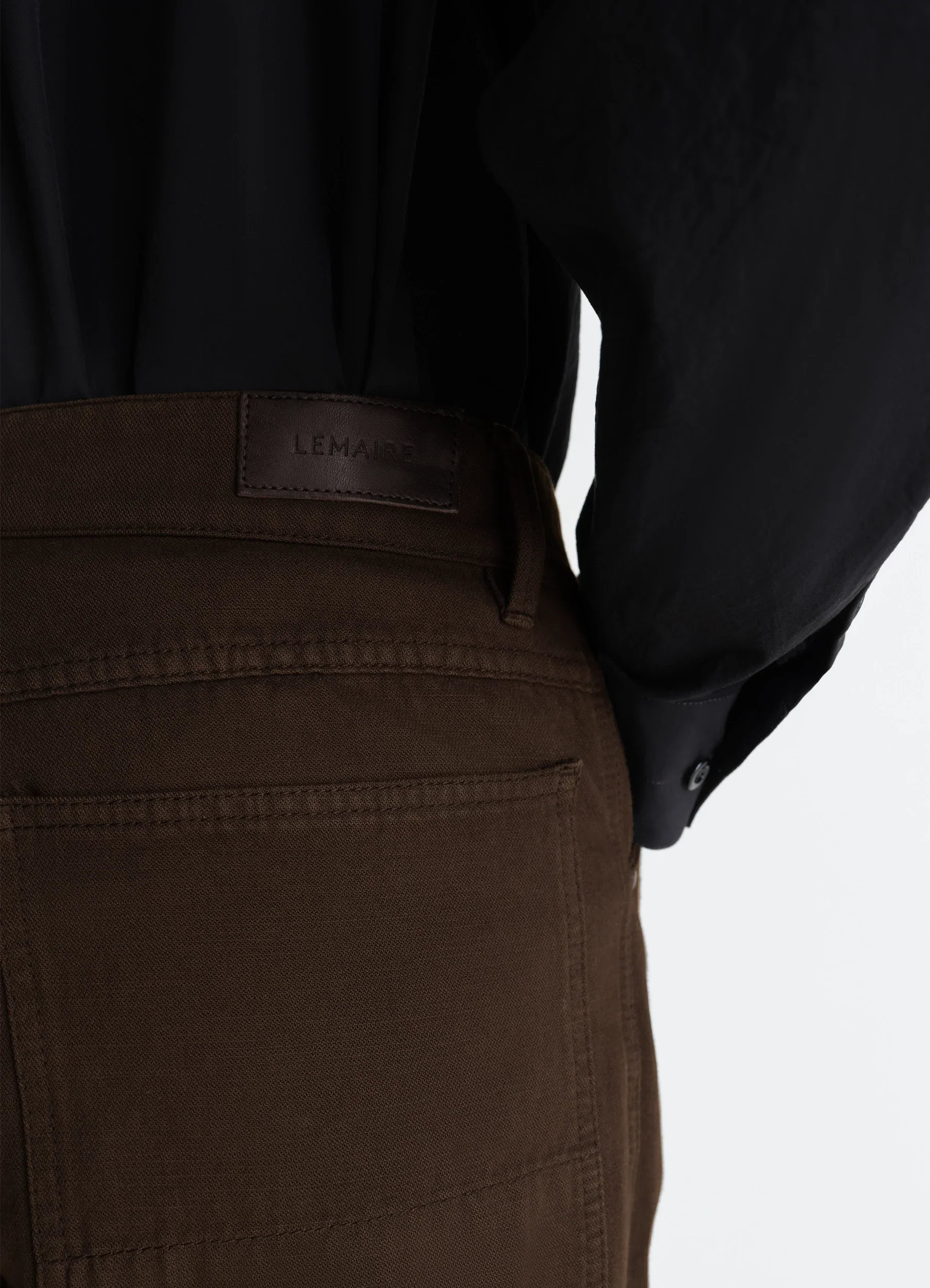 WIDE PANTS IN DYED BROKEN TWILL - Image 5
