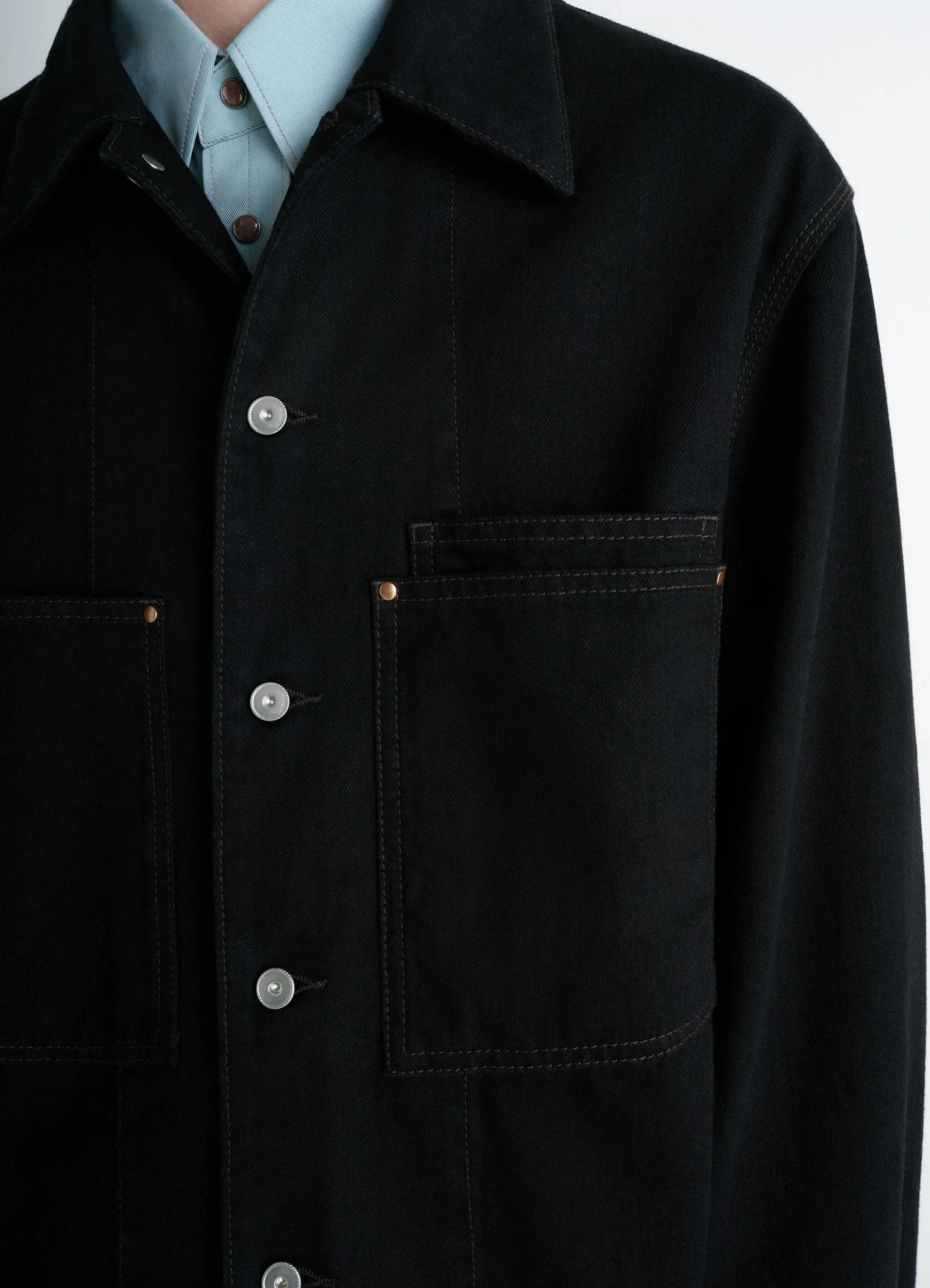 WORKWEAR OVERSHIRT IN DENIM - Image 4