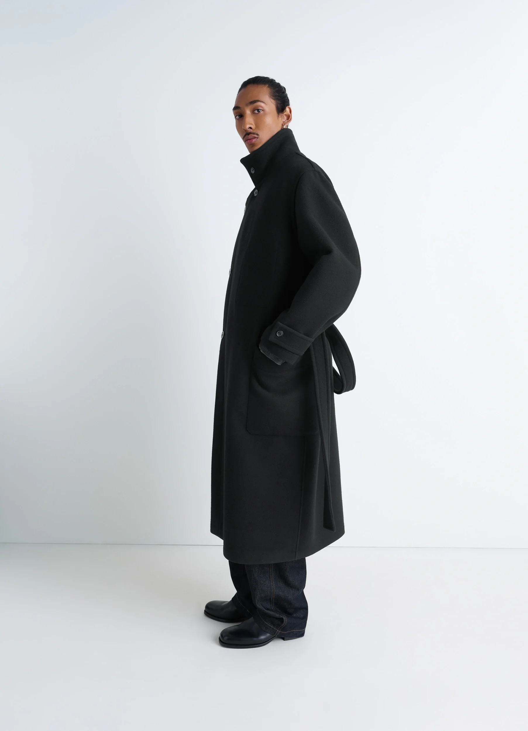 WRAP COAT IN WOOL - Image 3