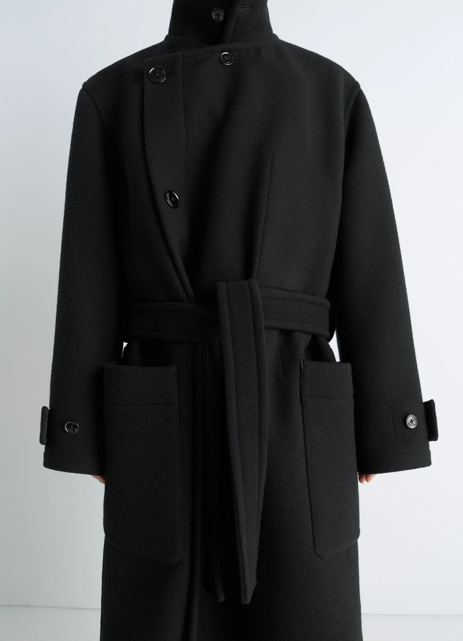 WRAP COAT IN WOOL - Image 6