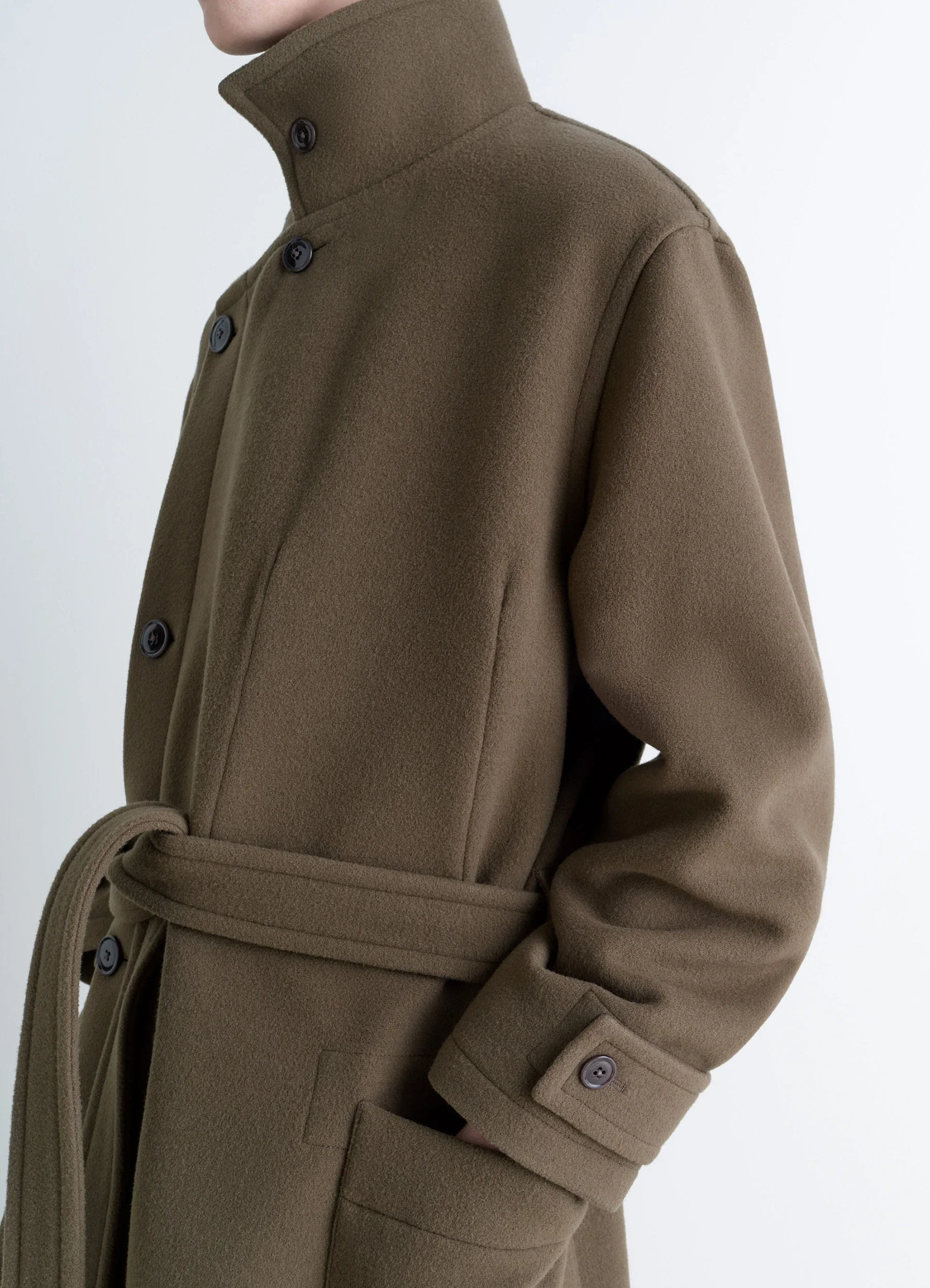 WRAP COAT IN WOOL - Image 3