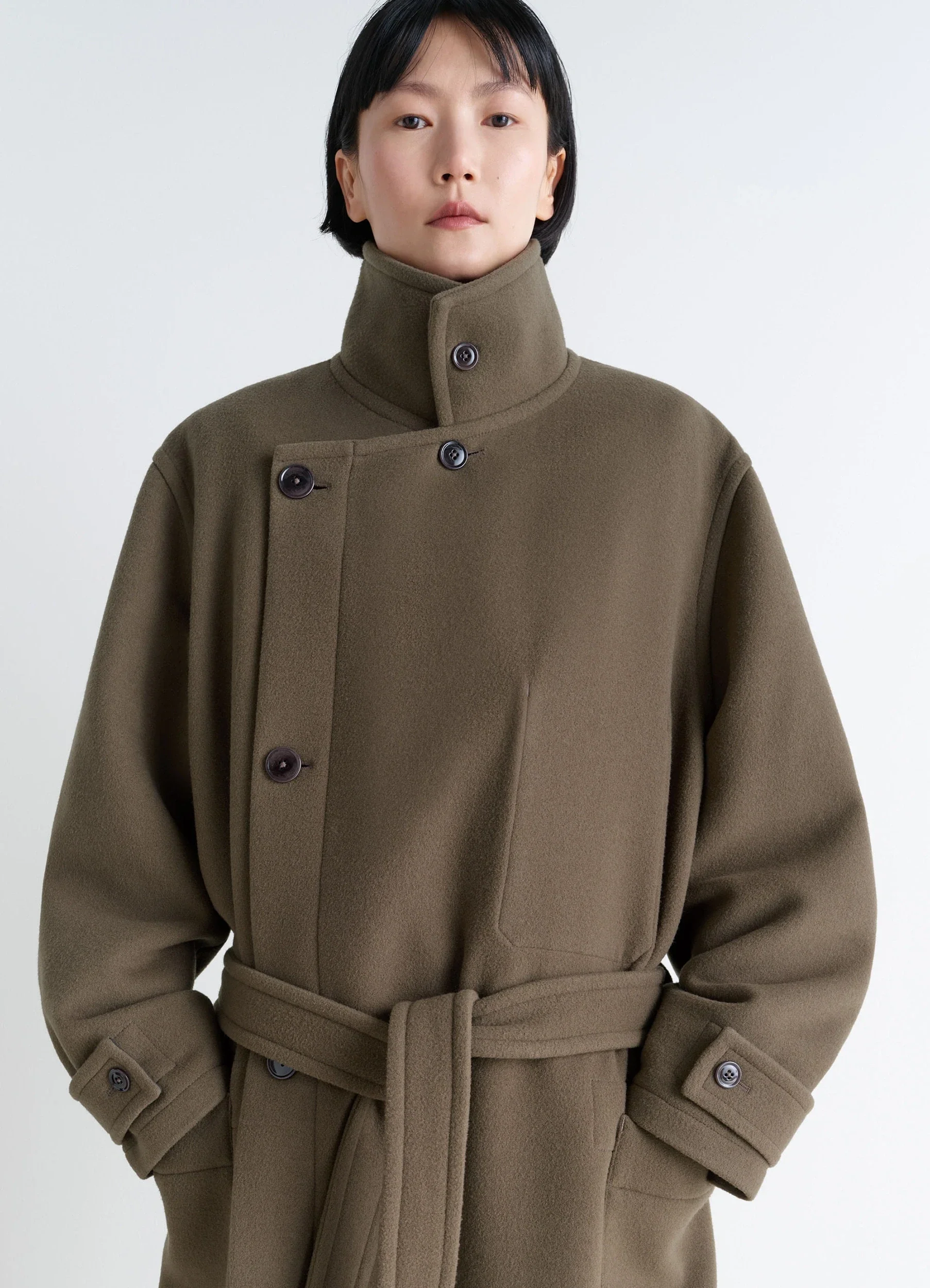 WRAP COAT IN WOOL - Image 4