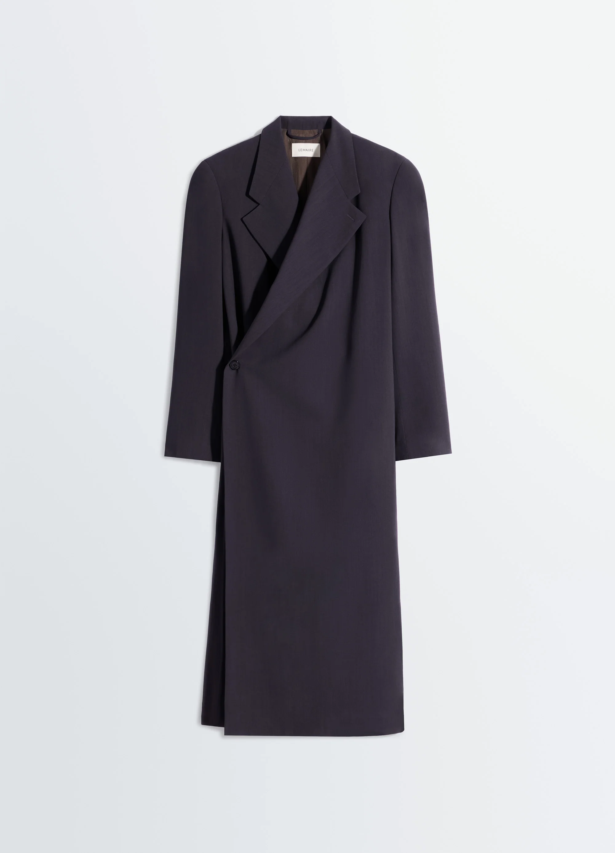 WRAP OVER COAT IN WOOL CREPE - Image 6