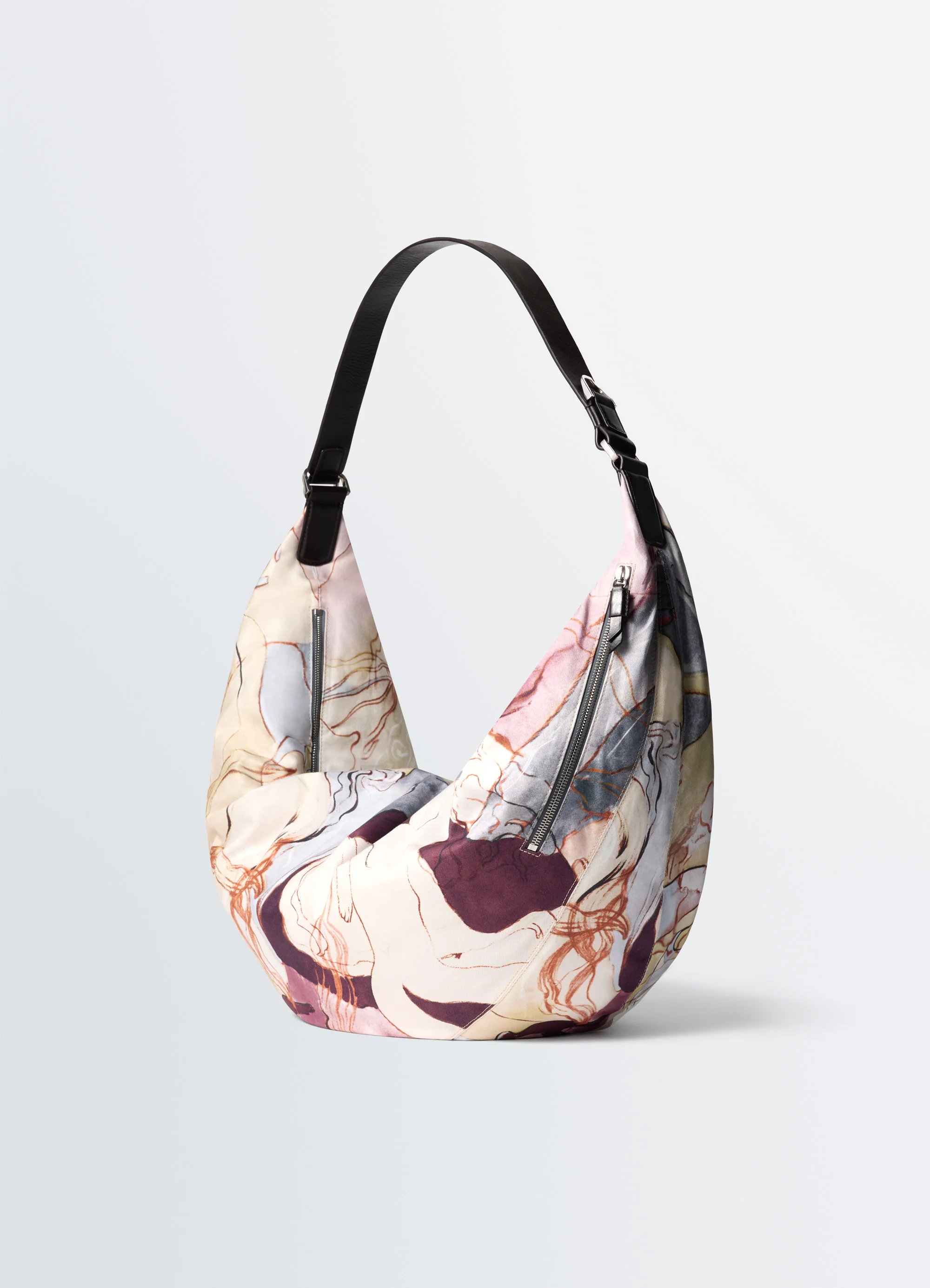 XL QUIVER CLIP BAG IN PRINTED COTTON CANVAS - Image 4