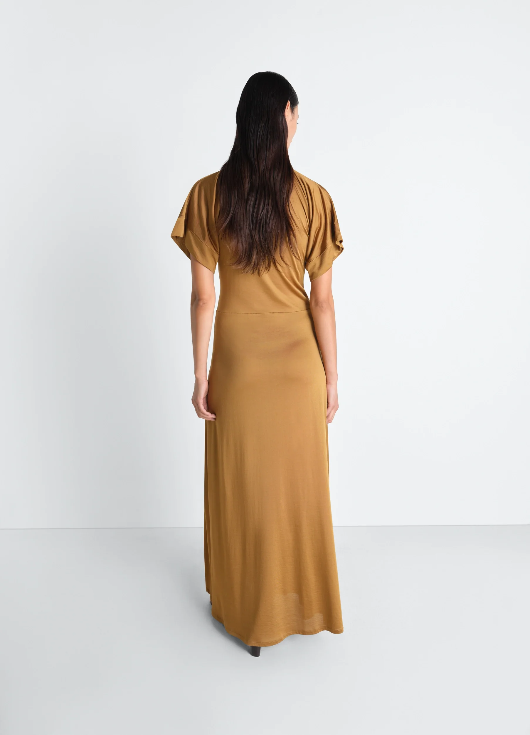 ZIP DRESS IN VISCOSE COTTON JERSEY - Image 5