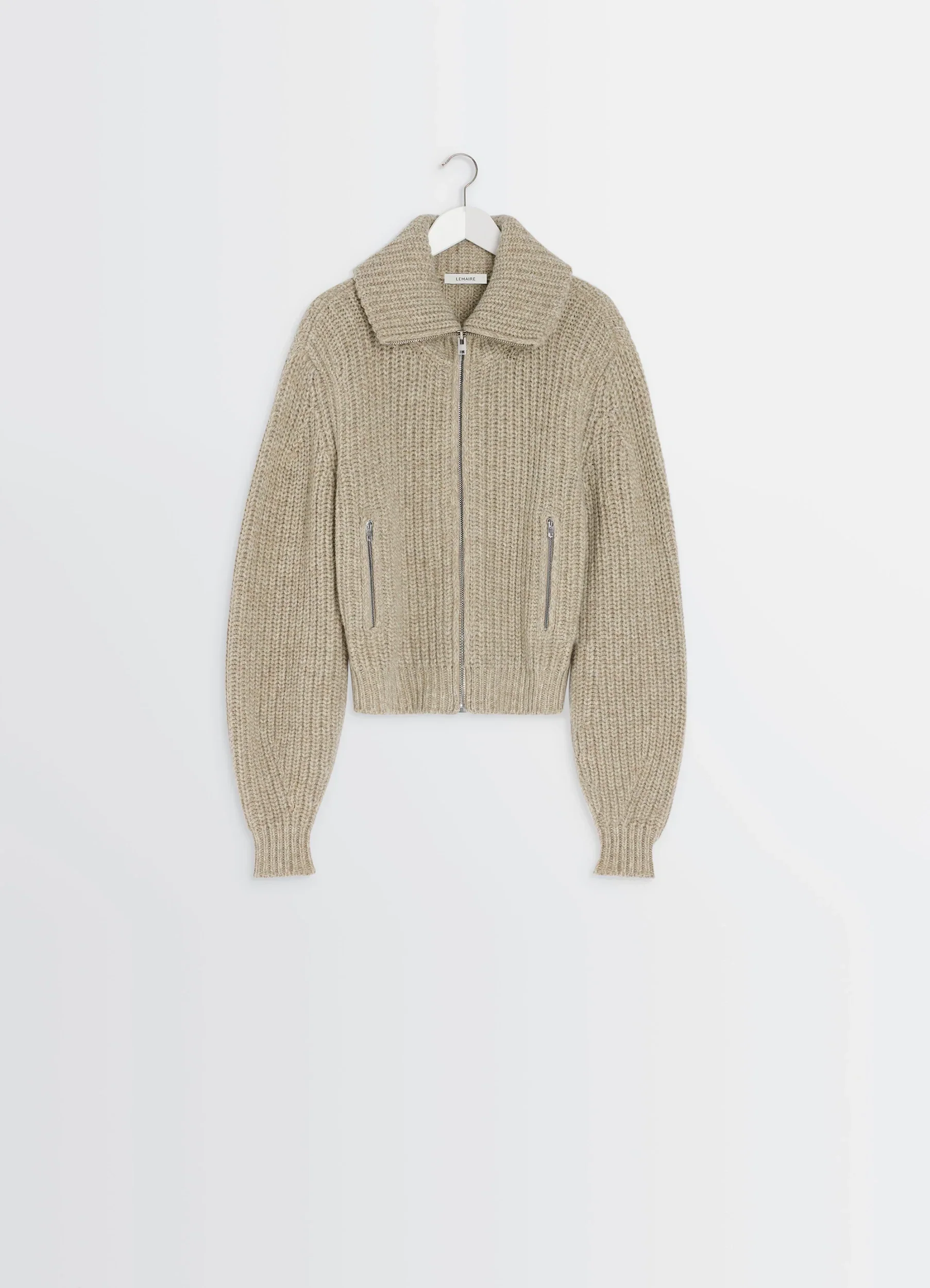 ZIPPED CARDIGAN IN YAK ALPACA - Image 6