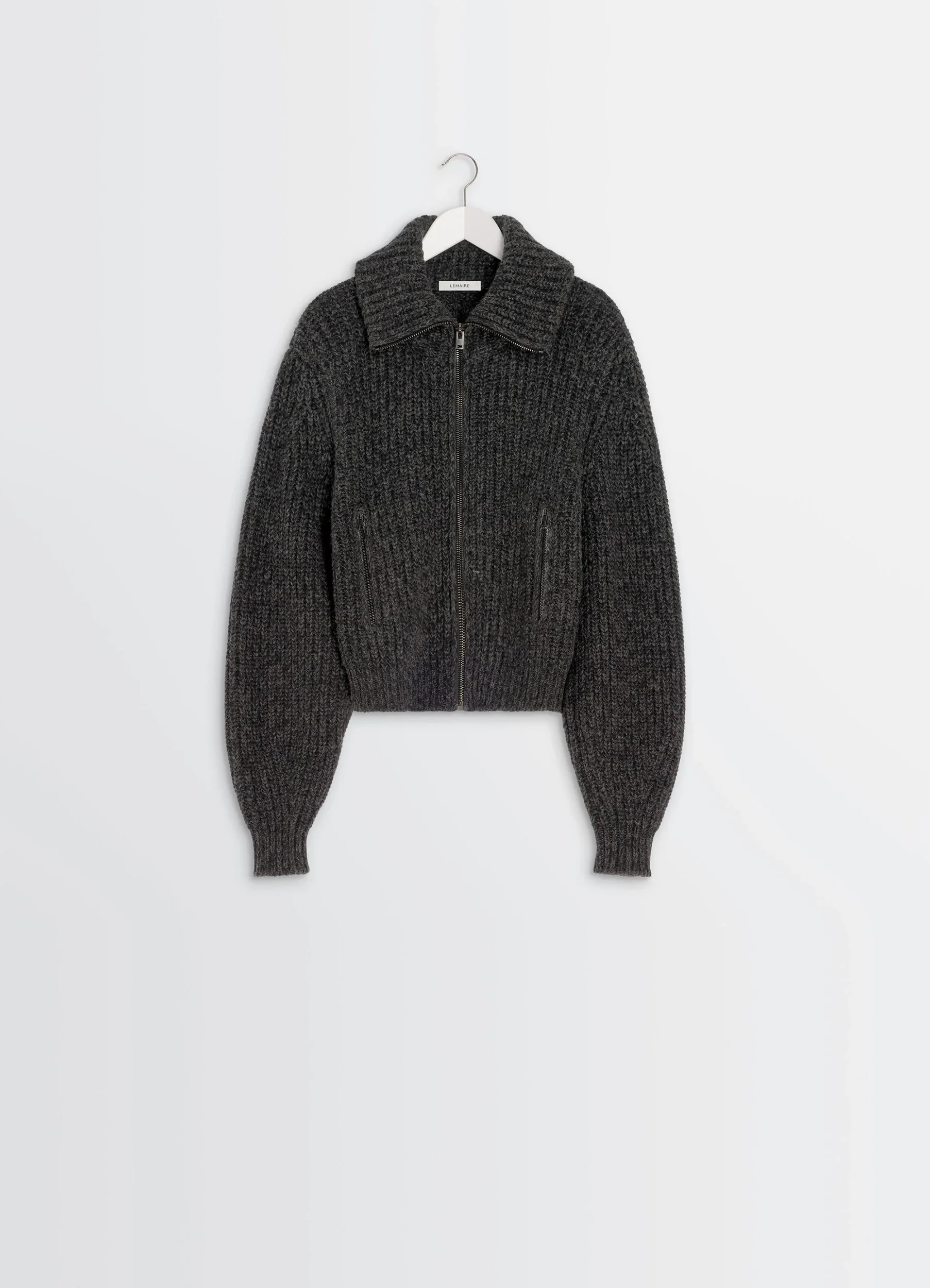 ZIPPED CARDIGAN IN YAK ALPACA - Image 6